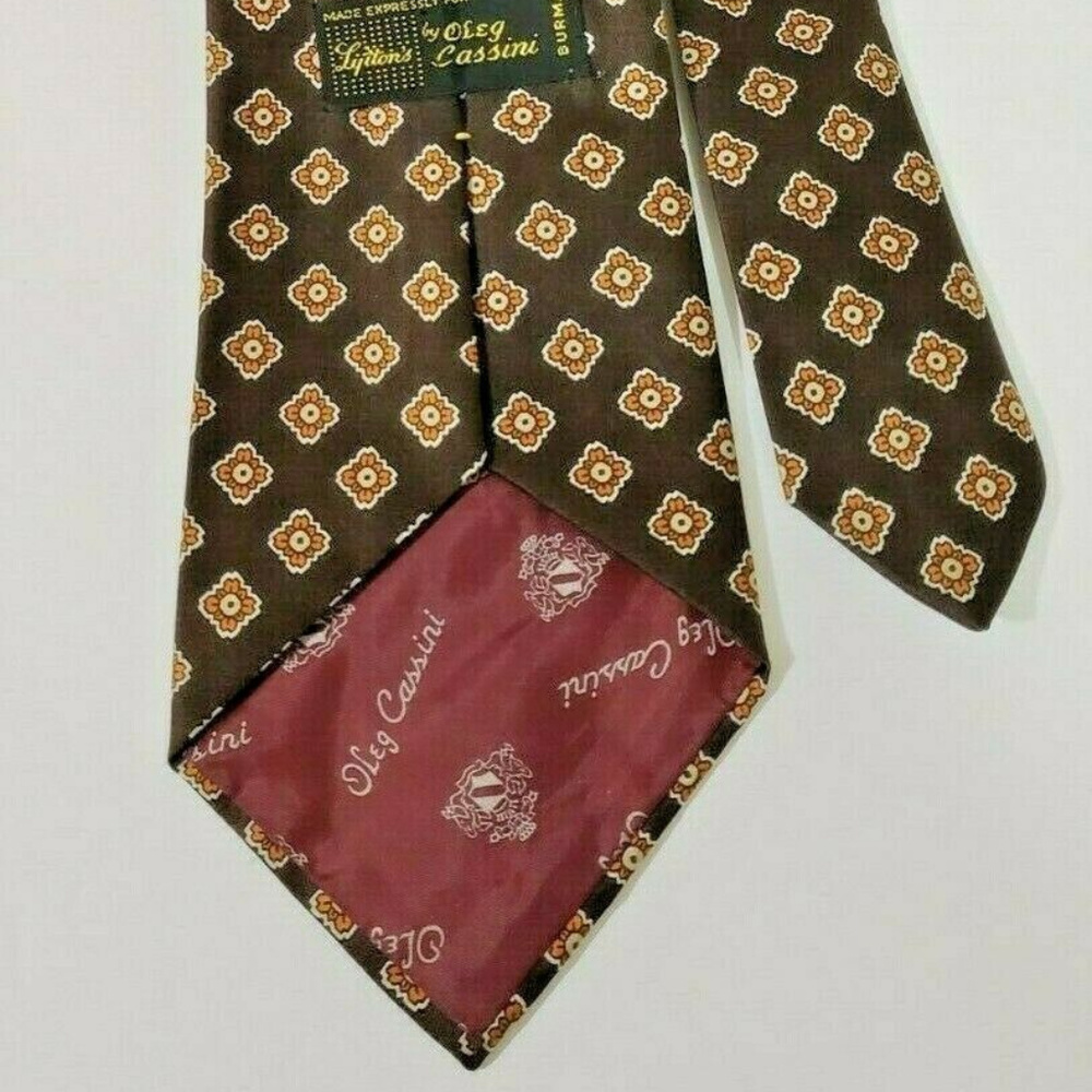 Oleg Cassini Designer Dress Suit Necktie - Picture 4 of 6